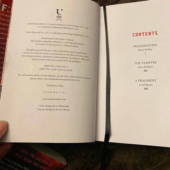 Frankenstein Hardcover Book - Picture 6 of 8